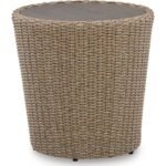 Danson Outdoor Round End Table - Image 7