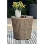 Danson Outdoor Round End Table - Image 2