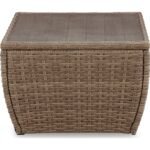 Outdoor Sandy Bloom Rectangle Cocktail Table - Image 4