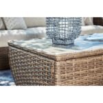 Outdoor Sandy Bloom Rectangle Cocktail Table - Image 6